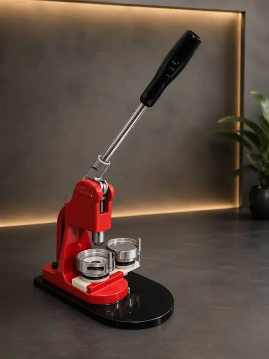 Manual badge and button making press machine